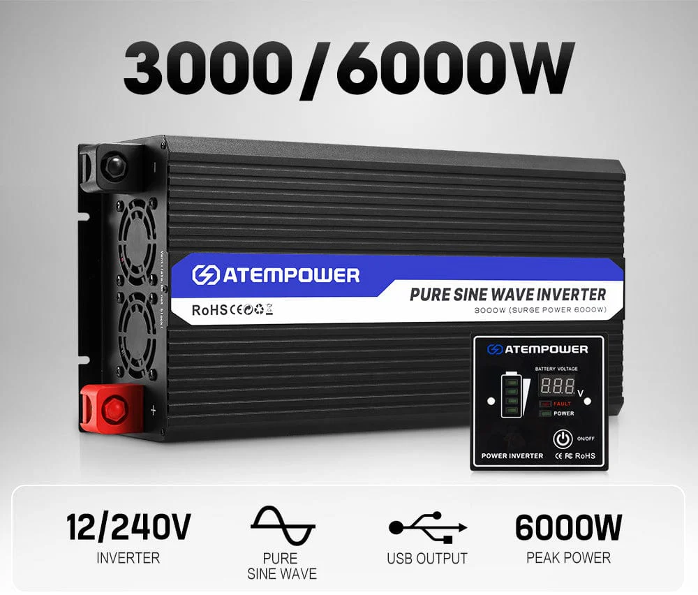 ATEM POWER 3000W Pure Sine Wave Inverter