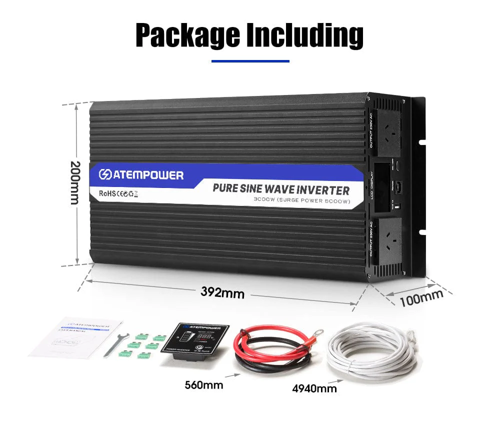 ATEM POWER 3000W Pure Sine Wave Inverter - Image 3