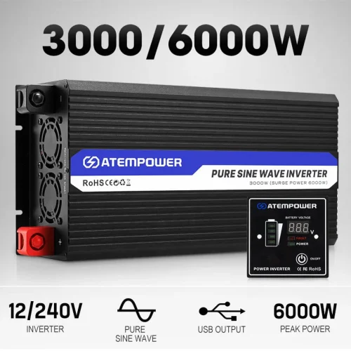 ATEM POWER 3000W Pure Sine Wave Inverter